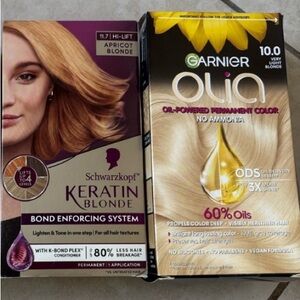 Schwarzkopf Keratin Blonde Hair Color 1x - Apricot &

Very Light Blonde 10.0